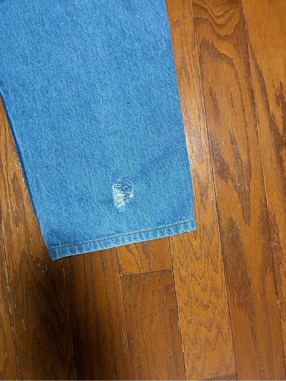 L.L. Bean Men's Straight Jeans - 42x29 - see pics for rip